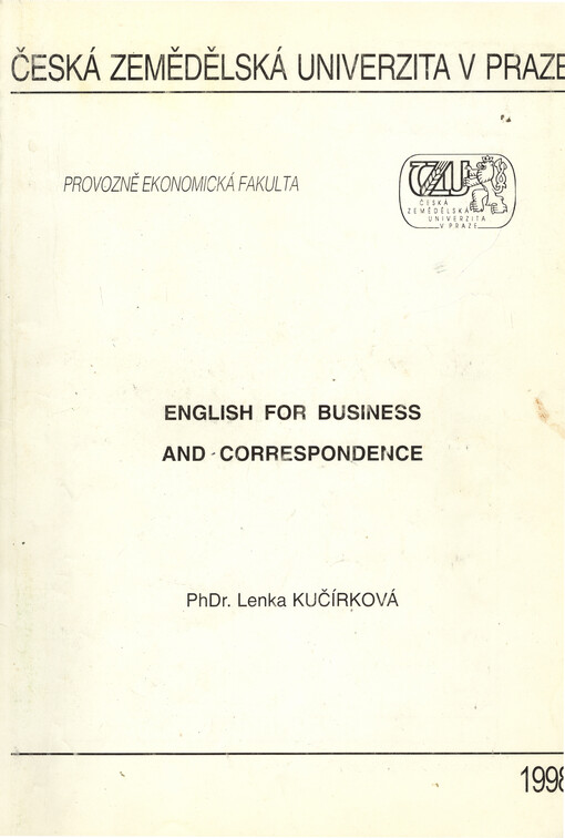 English for business and correspondence