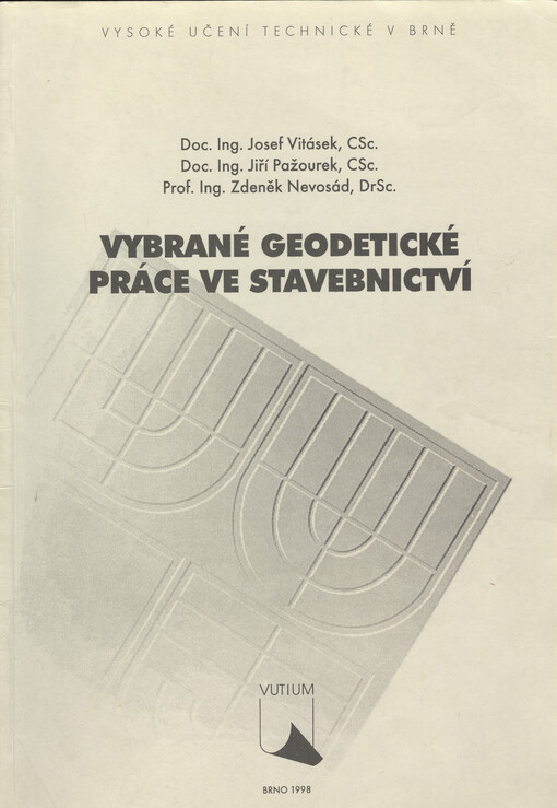 Vybrané geodetické práce ve stavebnictví