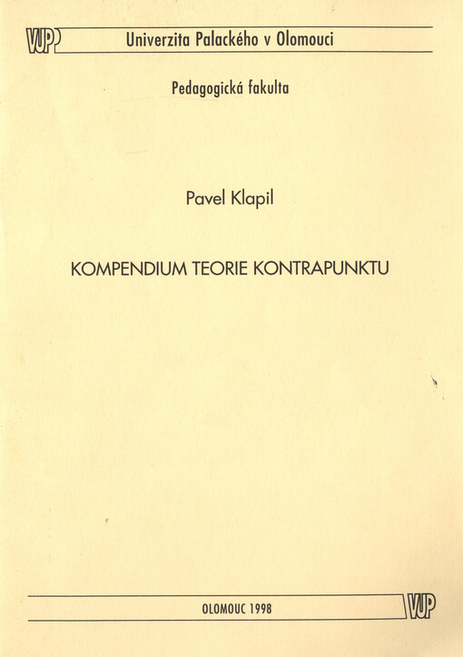 Kompendium teorie kontrapunktu