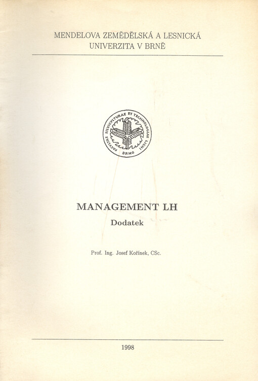 Management LH : dodatek