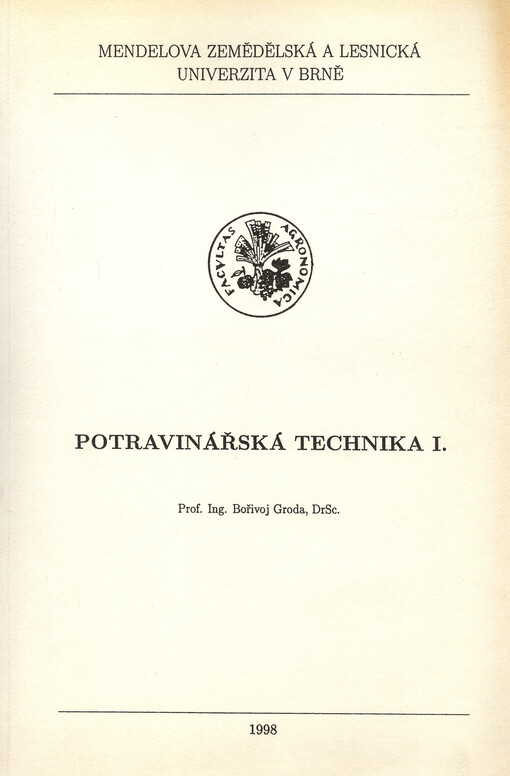 Potravinářská technika I.