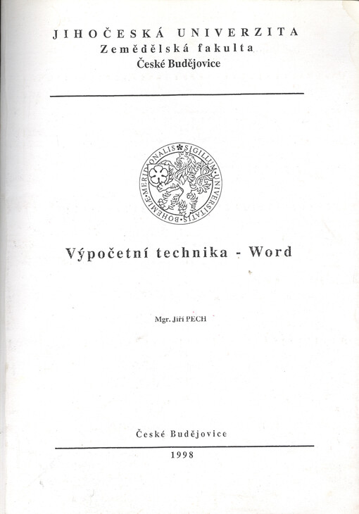 Výpočetní technika - Word