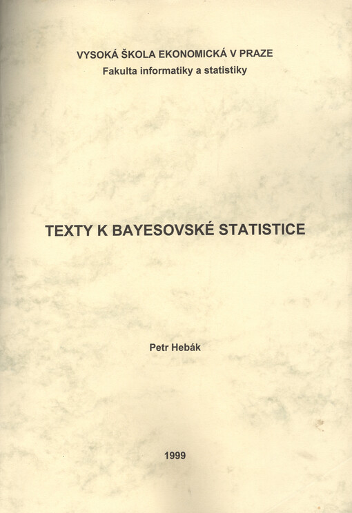 Texty k bayesovské statistice