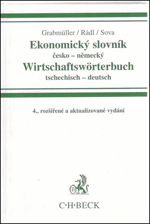 Ekonomický slovník česko-německý =: Wirtschaftswörterbuch tschechisch-deutsch