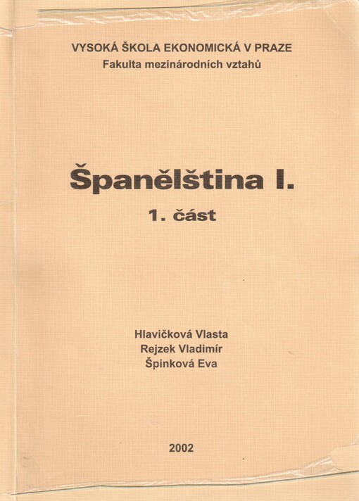 Španělština I. 1. část