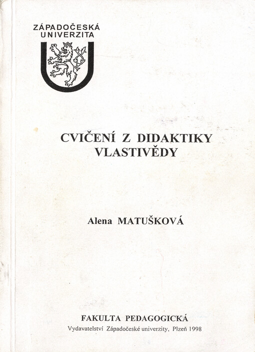 Cvičení z didaktiky vlastivědy