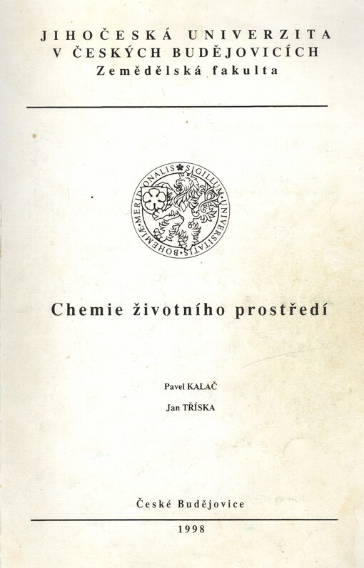 Chemie životního prostředí