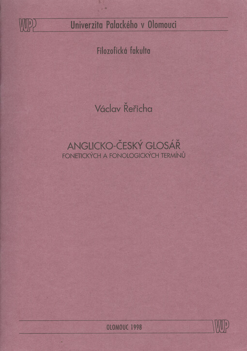Anglicko-český glosář fonetických a fonologických termínů