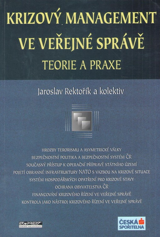 Krizový management ve veřejné správě : teorie a praxe