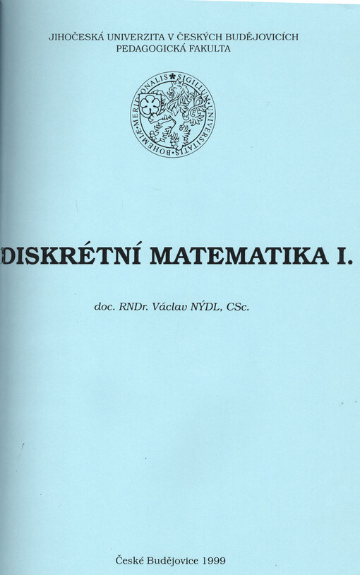 Diskrétní matematika I.