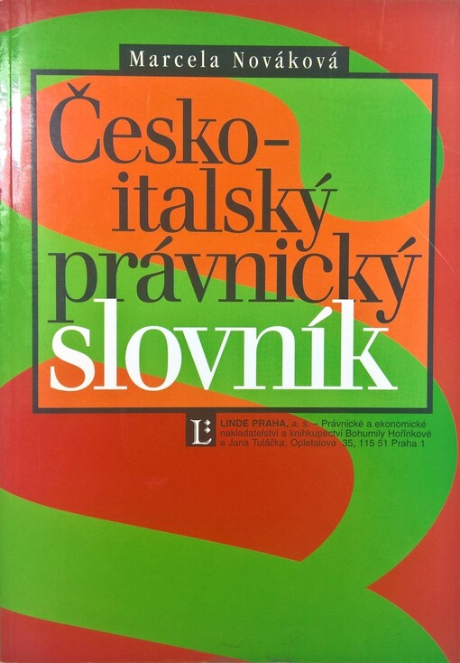 Česko-italský právnický slovník.