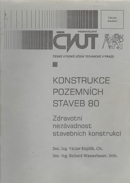 Konstrukce pozemních staveb 80 : zdravotní nezávadnost stavebních konstrukcí
