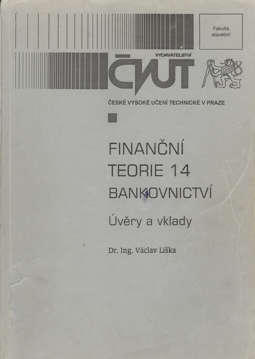 Finanční teorie 14 - bankovnictví : úvěry a vklady