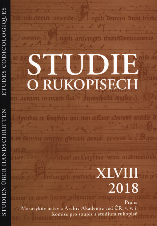 Studie o rukopisech = Studien über Handschriften = Etudes codicologiques