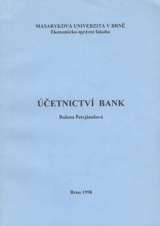 Účetnictví bank