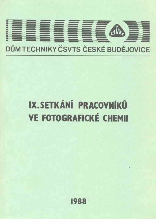 IX. setkání pracovníků ve fotografické chemii