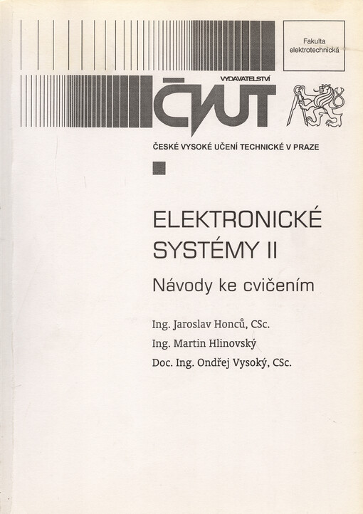 Elektronické systémy II : návody ke cvičením