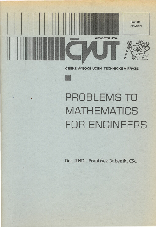 Problems to mathematics for engineers