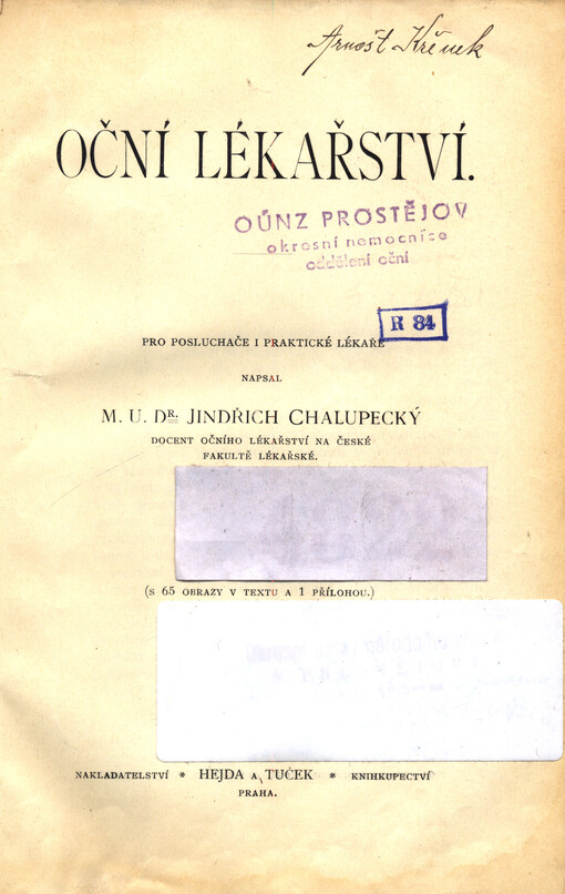 Oční lékařství : pro posluchače i praktické lékaře