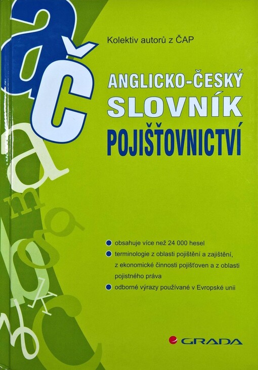Anglicko-český slovník pojišťovnictví