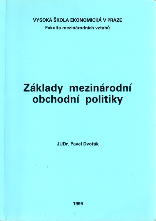 Základy mezinárodní obchodní politiky