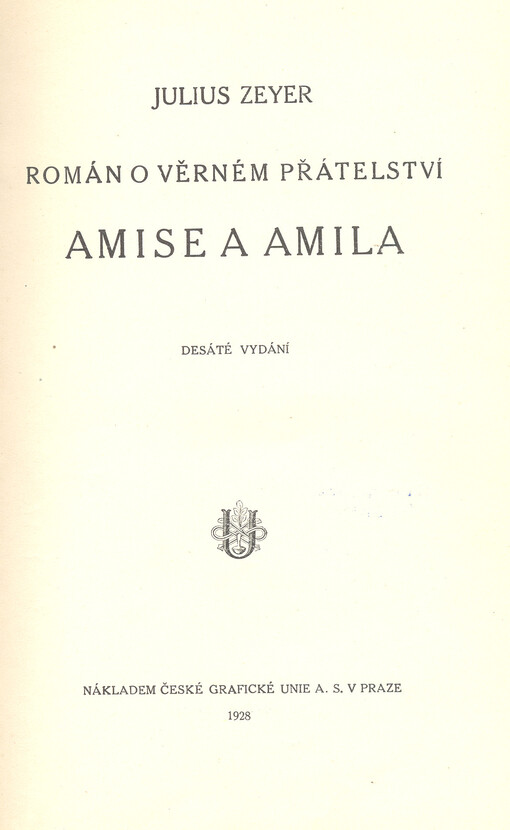 Román o věrném přátelství Amise a Amila