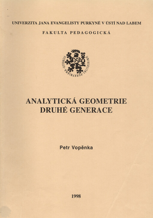 Analytická geometrie druhé generace