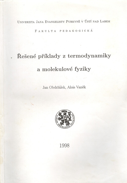 Řešené příklady z termodynamiky a molekulové fyziky