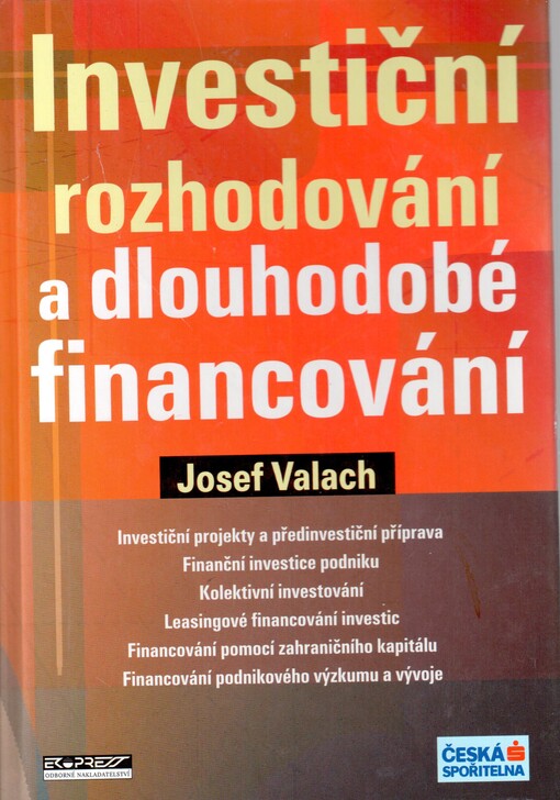 Investiční rozhodování a dlouhodobé financování