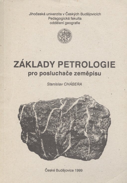 Základy petrologie pro posluchače zeměpisu