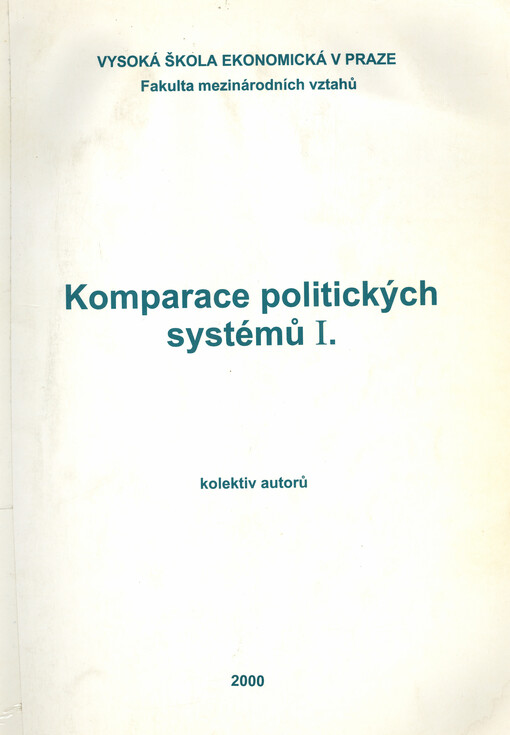 Komparace politických systémů I.