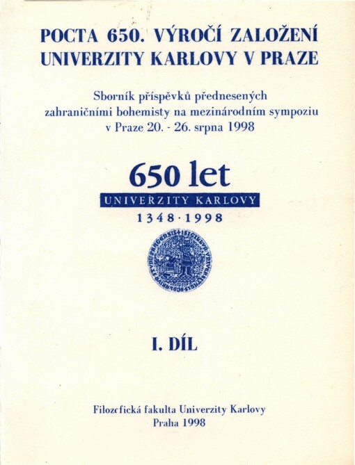 Pocta 650. výročí založení Univerzity Karlovy v Praze
