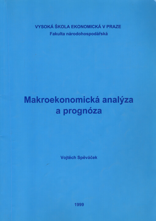 Makroekonomická analýza a prognóza