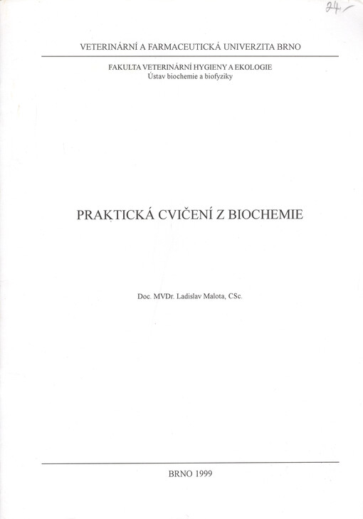Praktická cvičení z biochemie