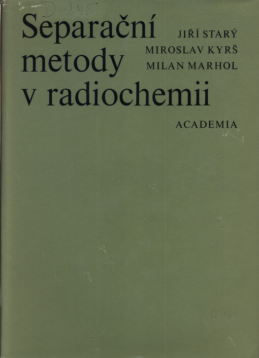 Separační metody v radiochemii