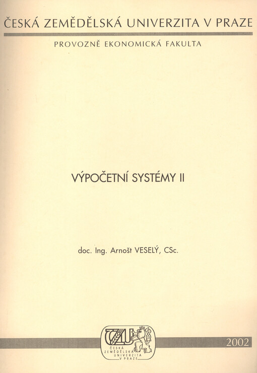Výpočetní systémy II.