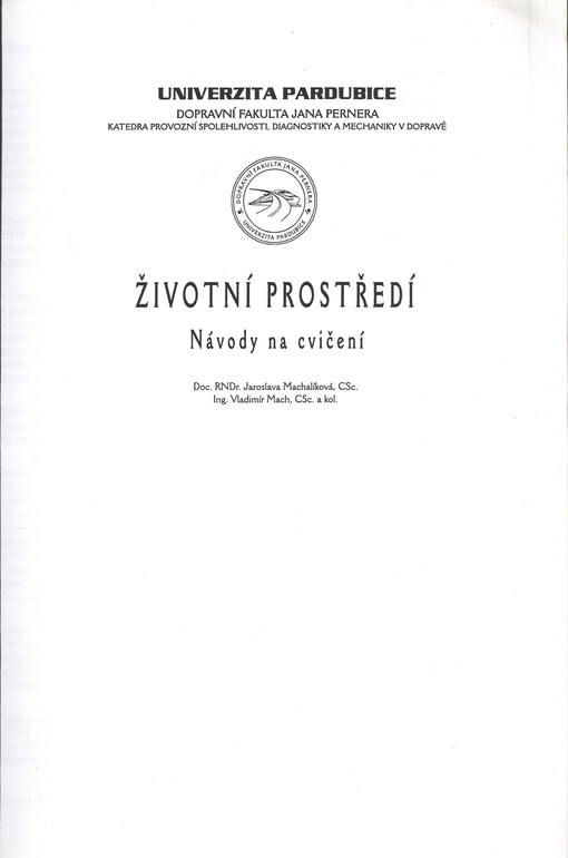 Životní prostředí : návody na cvičení