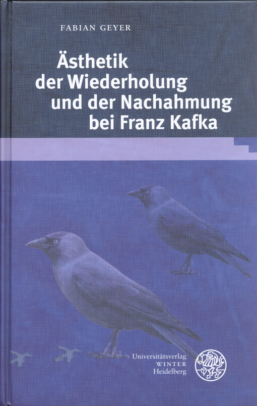 Ästhetik der Wiederholung und der Nachahmung bei Franz Kafka