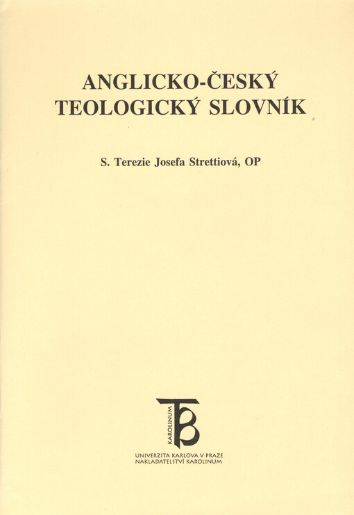 Anglicko-český teologický slovník.