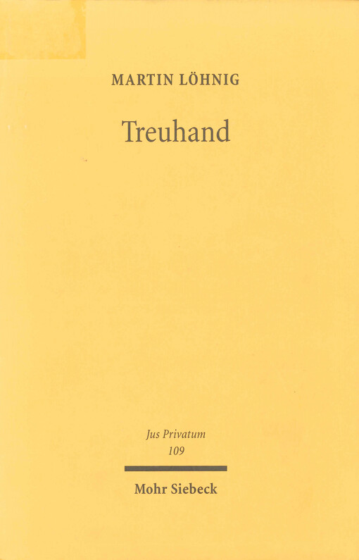 Treuhand : Interessenwahrnehmung und Interessenkonflikte