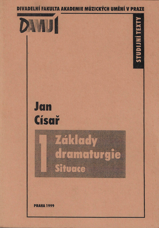 Základy dramaturgie. I., Situace