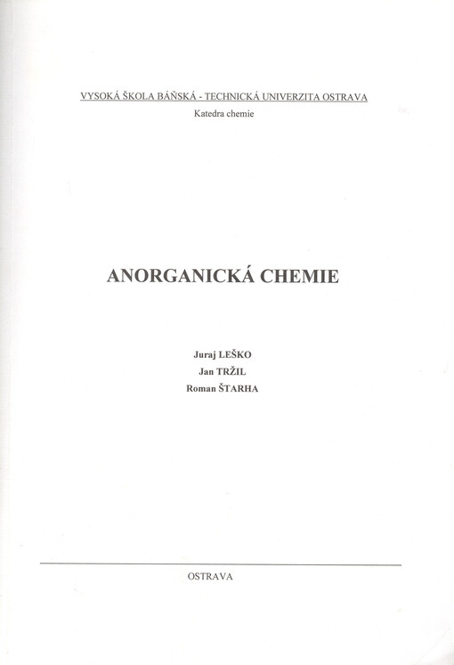 Anorganická chemie