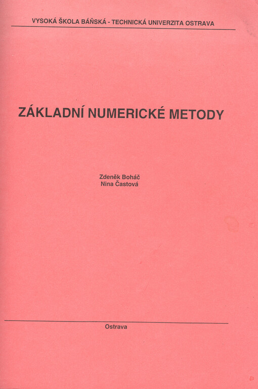 Základní numerické metody