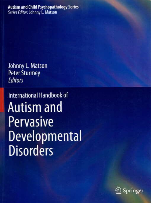 International handbook of autism and pervasive developmental disorders