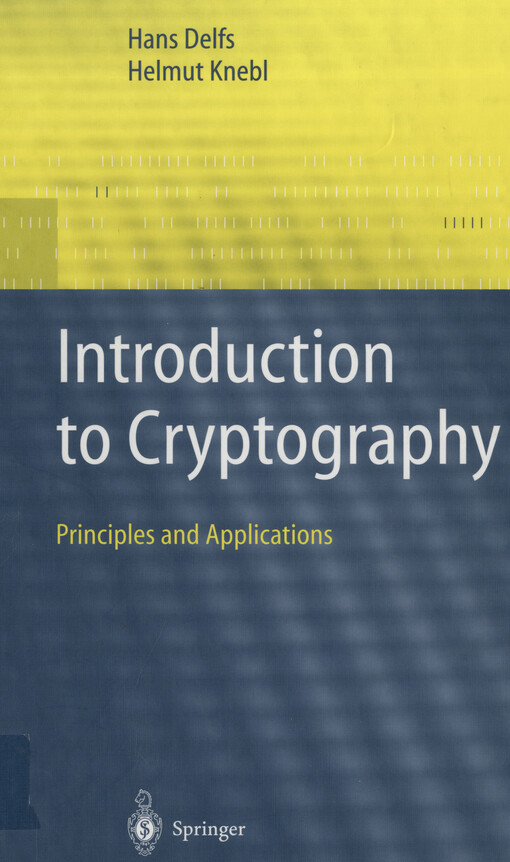 Introduction to cryptography : principles and applications