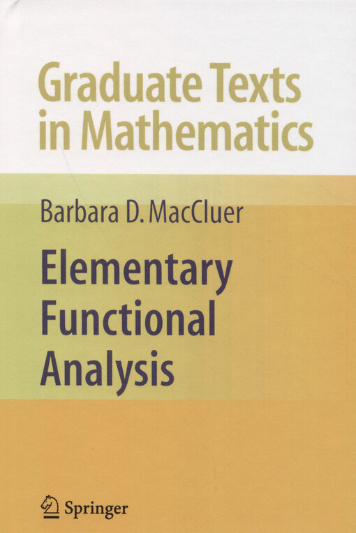 Elementary functional analysis