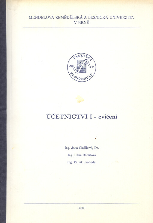 Účetnictví I : cvičení