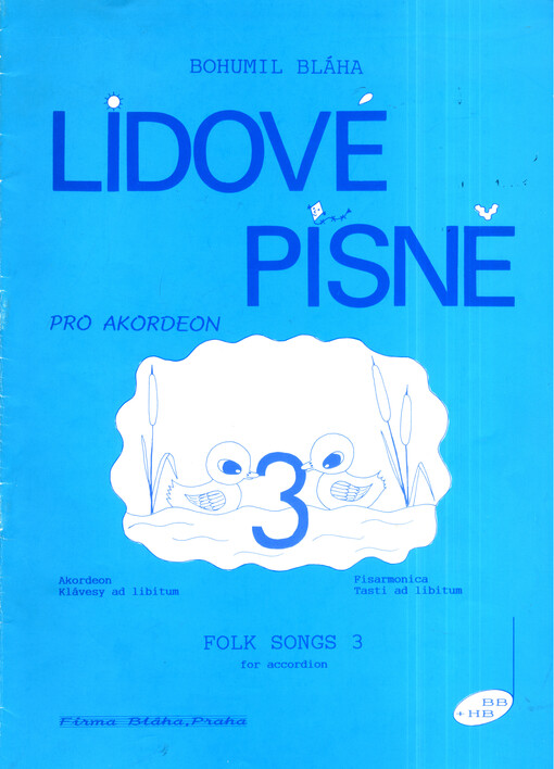 Lidové písně pro akordeon s variacemi, mezihrami a podloženými texty. 3
