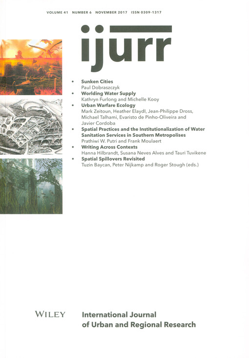 International journal of urban and regional research.
