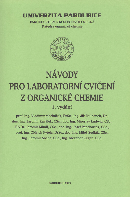 Návody pro laboratorní cvičení z organické chemie
